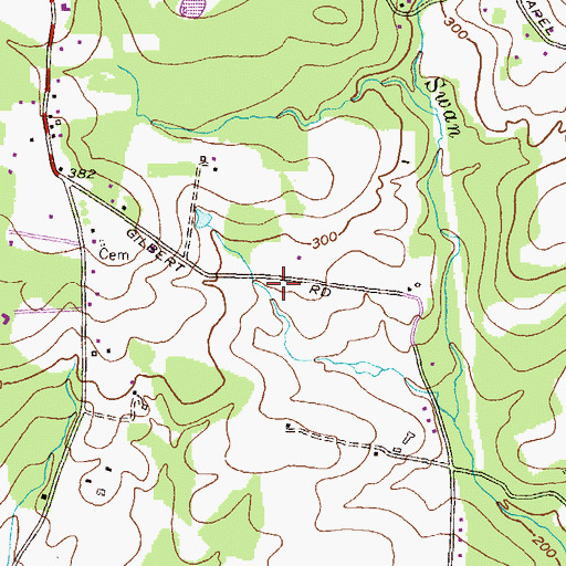 Topographic Map of Locksley Manor, MD