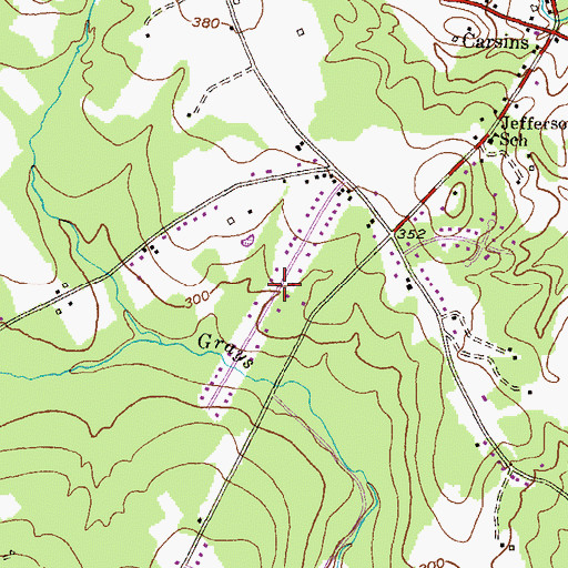 Topographic Map of Montreal Acres, MD