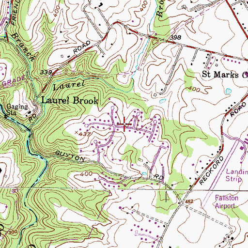 Topographic Map of Powder Mill Addition, MD