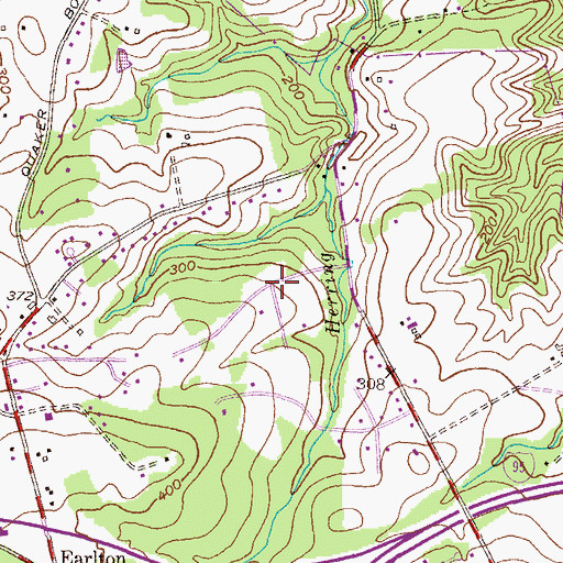 Topographic Map of Quaker Hills, MD