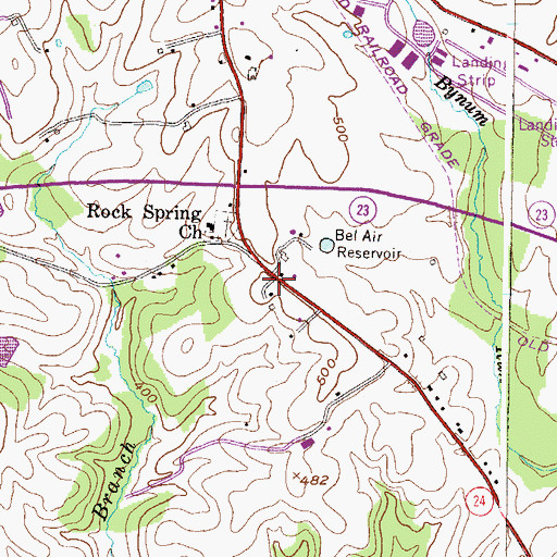 Topographic Map of Rock Spring, MD