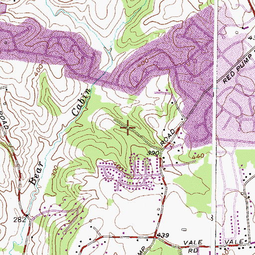 Topographic Map of Rock Springs Swim Club, MD
