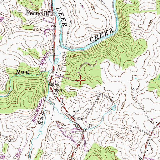 Topographic Map of Seven Cedars, MD