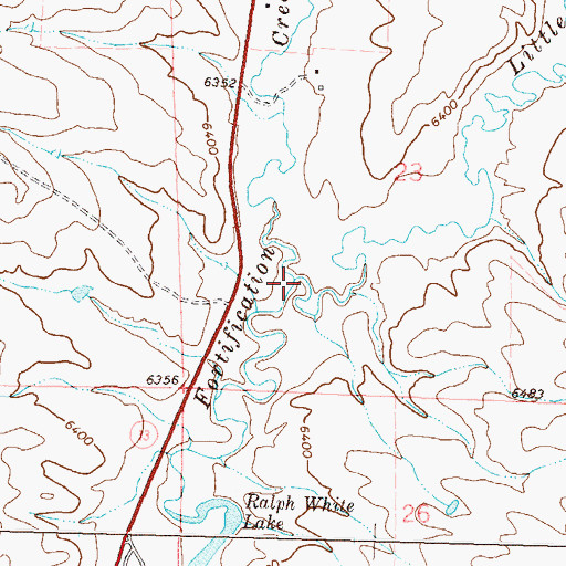 Topographic Map of Little Bear Creek, CO
