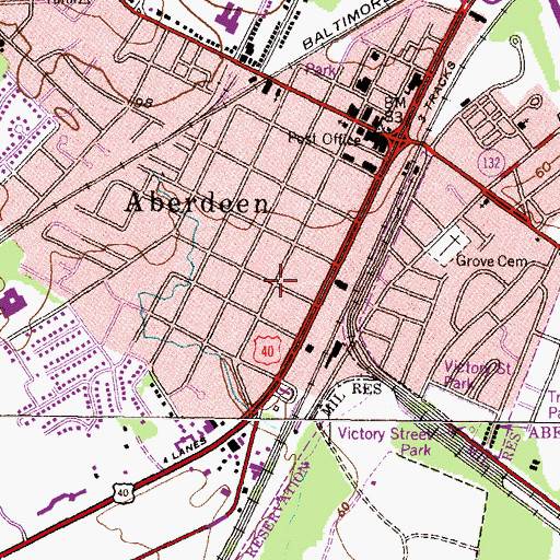 Topographic Map of Dol Ray, MD