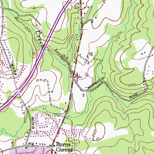 Topographic Map of Evangel Assembly of God Church, MD
