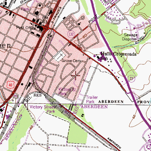 Topographic Map of Swan Meadows, MD