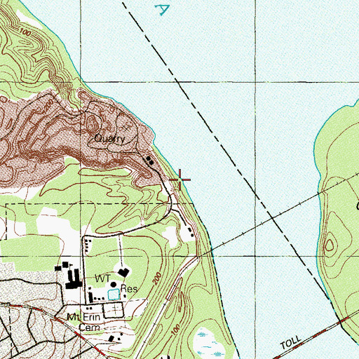 Topographic Map of Velvet Rock Branch, MD
