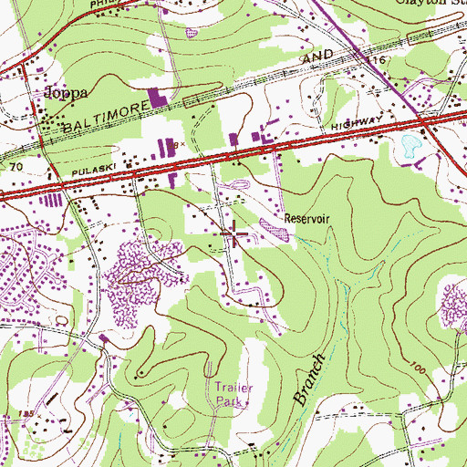 Topographic Map of Annes Delight, MD