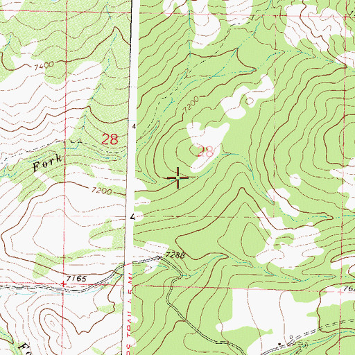 Topographic Map of Lost Park, CO