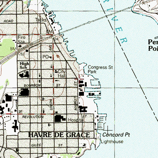 Topographic Map of Bay City Market Shopping Center, MD