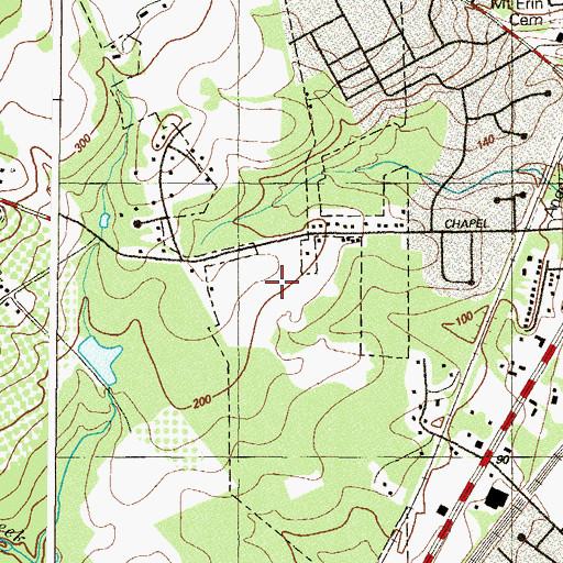 Topographic Map of Bayview Estates, MD