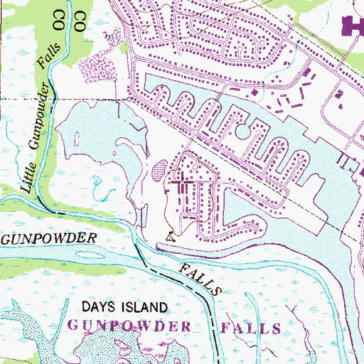 Topographic Map of Church of the Resurrection, MD