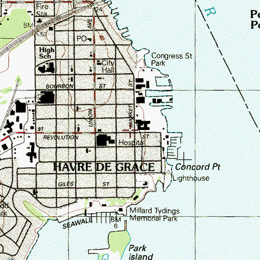 Topographic Map of Citizen Nursing Home, MD