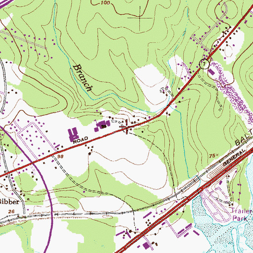 Topographic Map of Clearview, MD