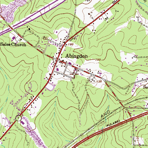 Topographic Map of Cokesbury United Methodist Church, MD
