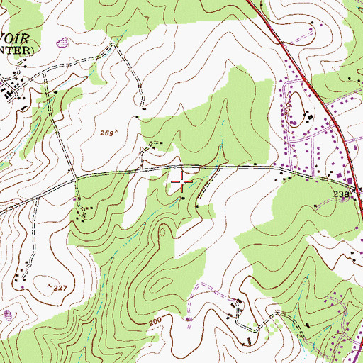 Topographic Map of Constant Friendship Park, MD