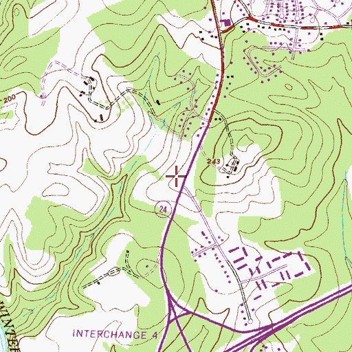 Topographic Map of Constant Friendship Shopping Center, MD