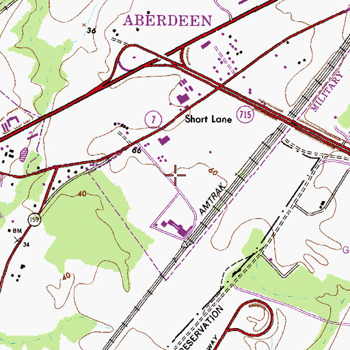 Topographic Map of Cranberry Run Business Park, MD
