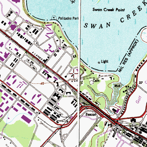 Topographic Map of East Chapel, MD