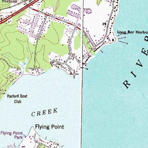 Topographic Map of Fairview Point, MD