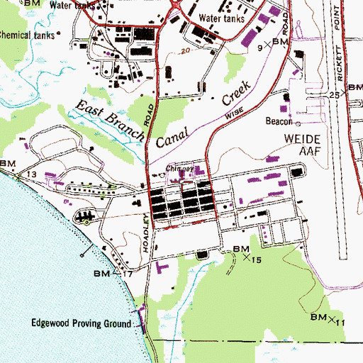 Topographic Map of Fort Hoyle (historical), MD