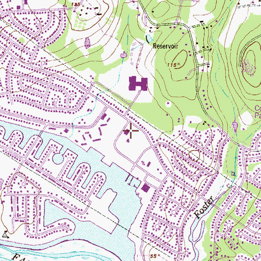 Topographic Map of Holy Spirit Catholic Church, MD