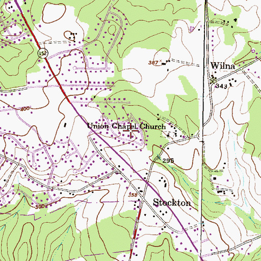 Topographic Map of Indian Princess, MD