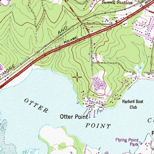 Topographic Map of Leight Park, MD