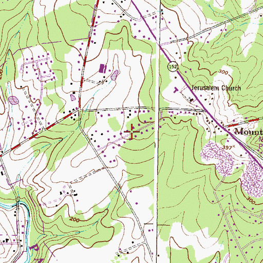 Topographic Map of Lincrest, MD