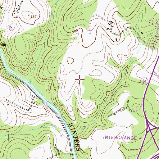 Topographic Map of Oaks of Harford, MD