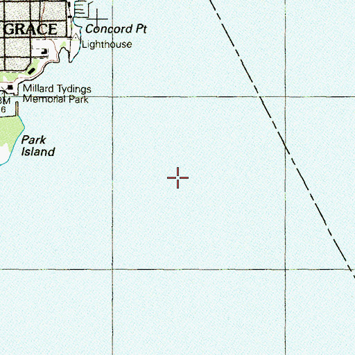 Topographic Map of Pennys Shoal, MD