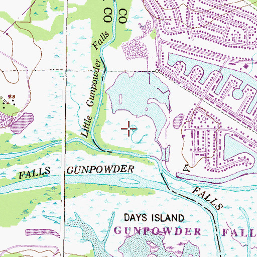 Topographic Map of Rumsey Island, MD