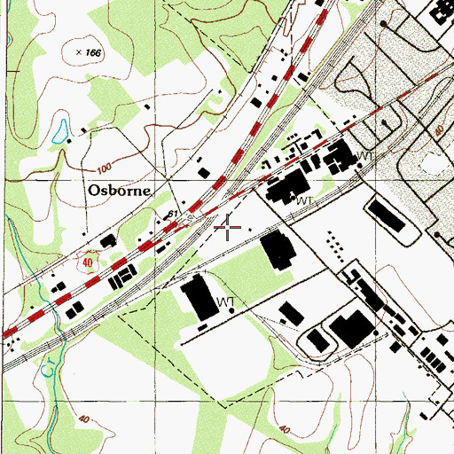 Topographic Map of Stancil Field Park, MD
