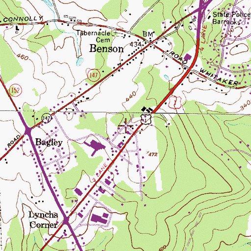 Topographic Map of West Grove, MD