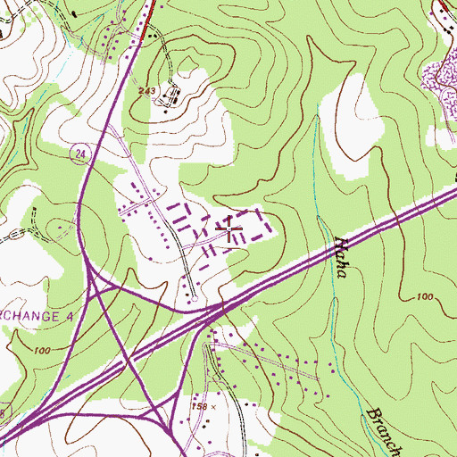 Topographic Map of Woodsdale, MD