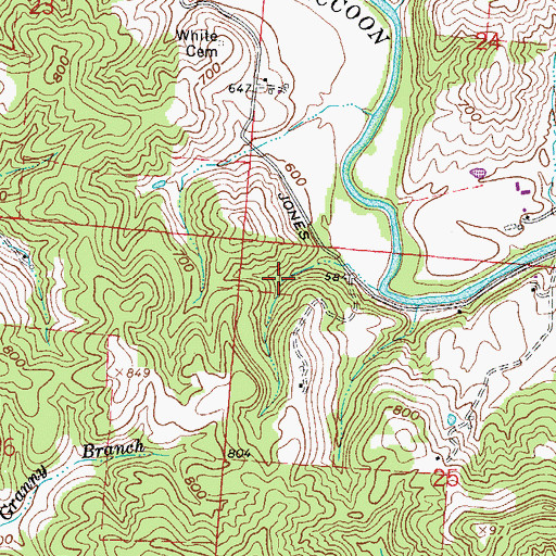Topographic Map of Deer Hollow Trail, OH
