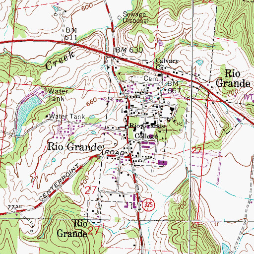 Topographic Map of Esther Allen Greer Museum, OH