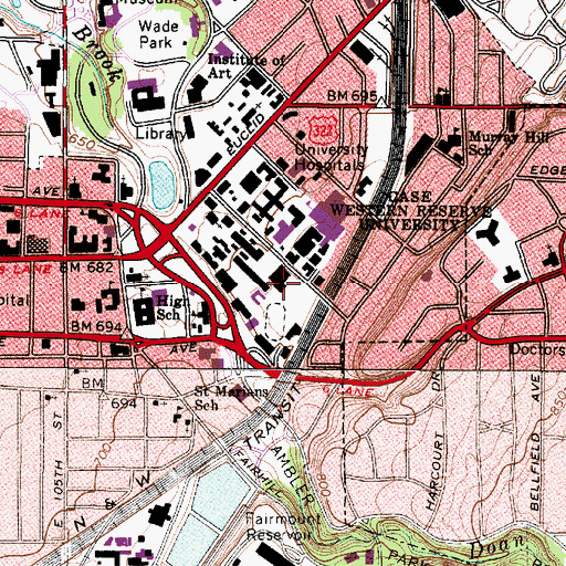 Topographic Map of One to One Fitness Center, OH