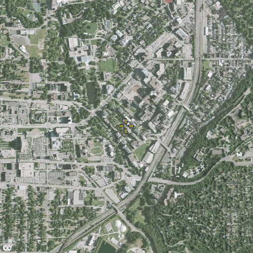 Aerial/Satellite Image of Rockefeller Physics Building, OH