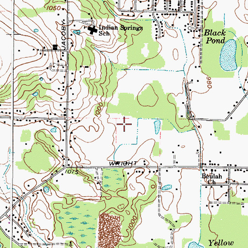 Topographic Map of Polymer Science Building, OH
