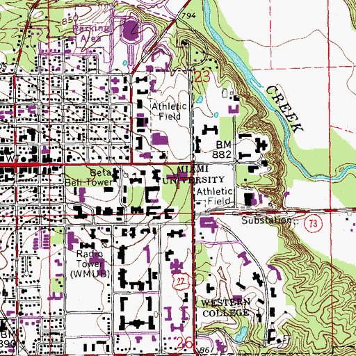 Topographic Map of Hughes Laboratories, OH