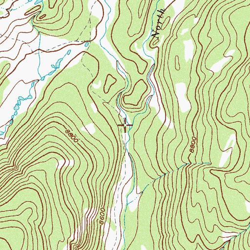 Topographic Map of Trail Creek, CO