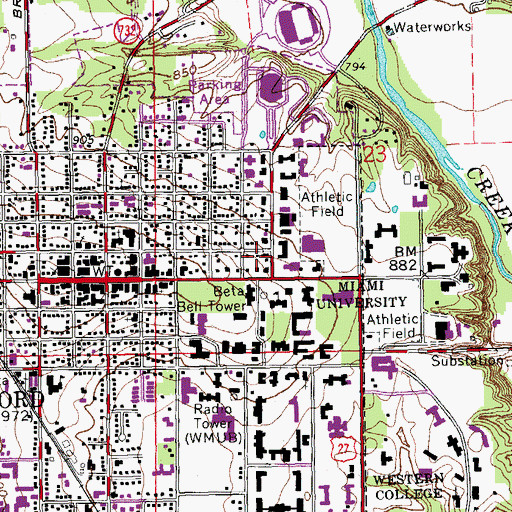 Topographic Map of Morris House, OH