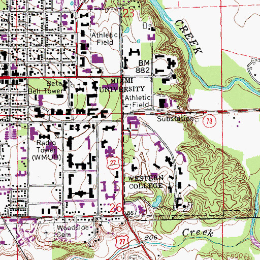 Topographic Map of Stancote House, OH