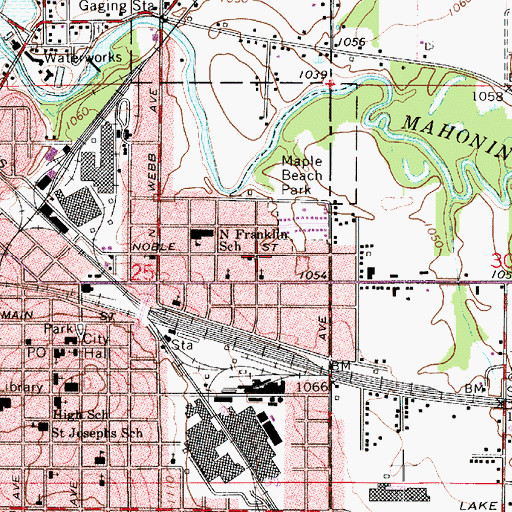 Topographic Map of Church of God in Christ, OH