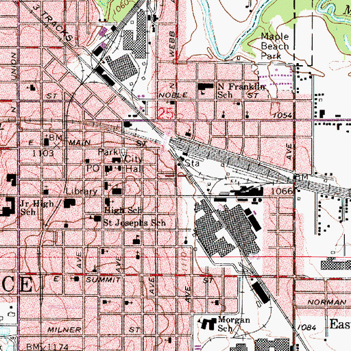 Topographic Map of Holiness Church, OH