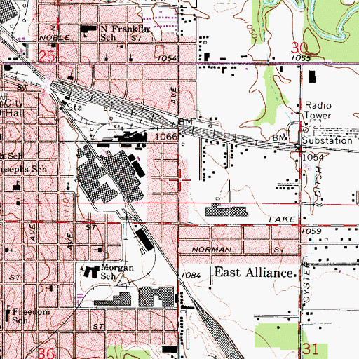 Topographic Map of Holy Temple Church of God in Christ, OH
