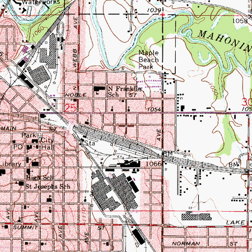 Topographic Map of New Hope Baptist Church, OH