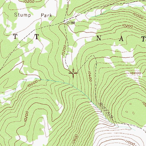 Topographic Map of Buffalo Ridge Trail, CO